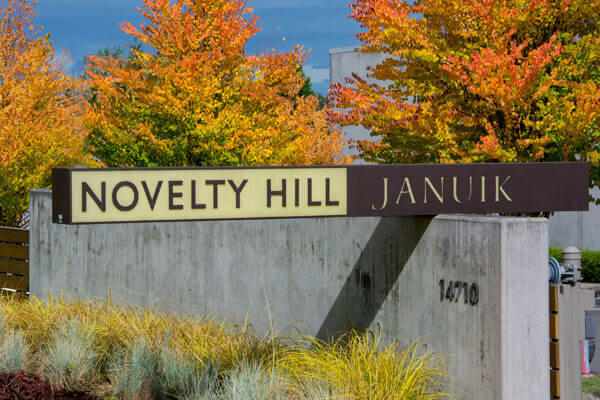 Novelty Hill Januik Sign